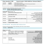 Conference schedule for EGID research event.